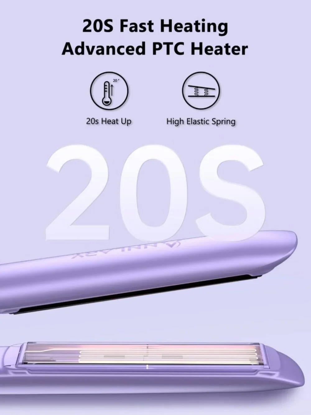2-in-1 Hair Straightener & Curler, 1 Inch Titanium Ceramic, Ionic, Dual Voltage